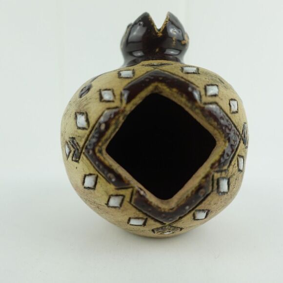 Handmade Pomegranate Shaped Studio Pottery Incense Holder Signed by the Artist - Picture 1 of 6